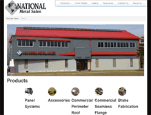 Tablet Screenshot of nationalmetalsales.com